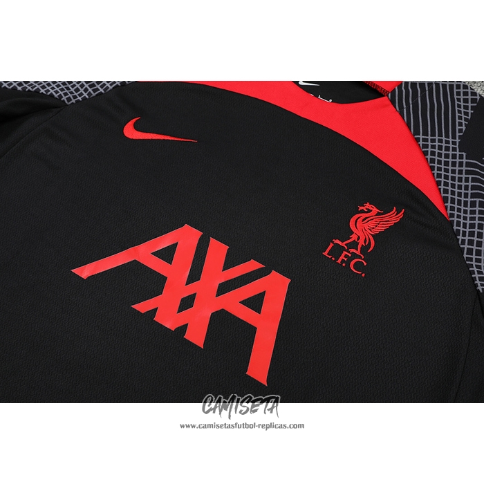 Chandal del Liverpool 2022-2023 Manga Corta Negro - Pantalon Corto